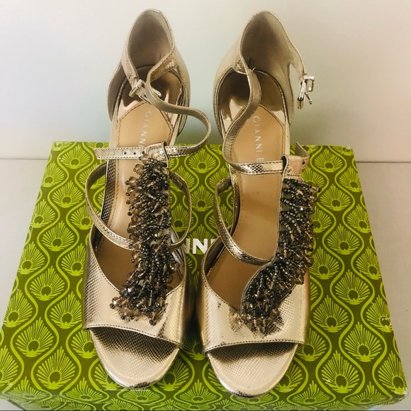 Gianni Bini Gold Fusion Brianna Heels 10M - Picture 2 of 10